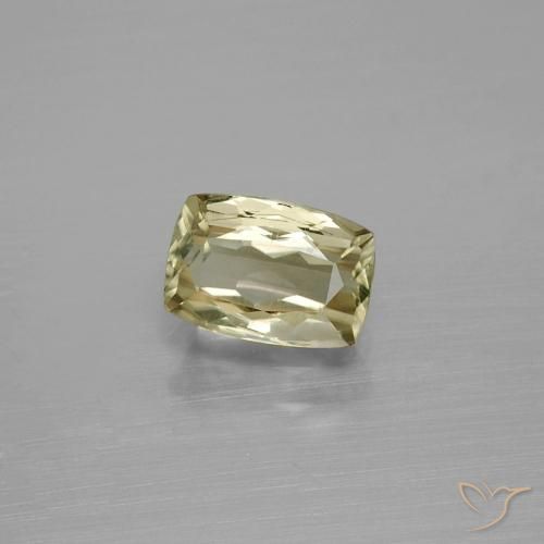 Diasporo con cambio de color amarillo natural de 1,20 ct, corte cojín, VVS-VS