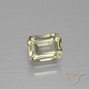 Diásporo con Cambio de Color Amarillo claro natural de 1.11 ct, Corte Octágono / Esmeralda, VVS-VS