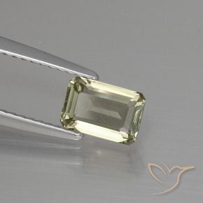 Diásporo con Cambio de Color Amarillo muy claro natural de 1.04 ct, Corte Octágono / Esmeralda, VVS-VS