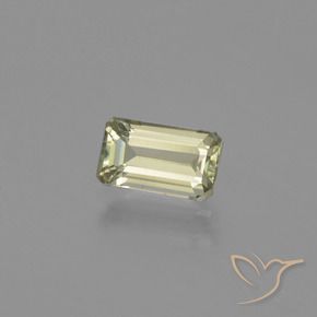 Diásporo con Cambio de Color Verde amarillo claro natural de 1.12 ct, Corte Octágono / Esmeralda, VS