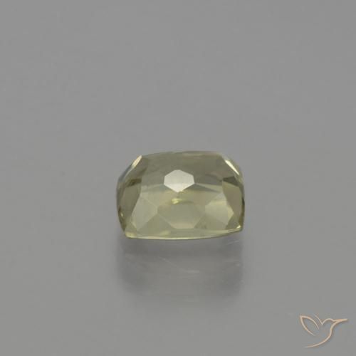 Diásporo con Cambio de Color Amarillo pálido natural de 1.08 ct, Forma Cojín, VS