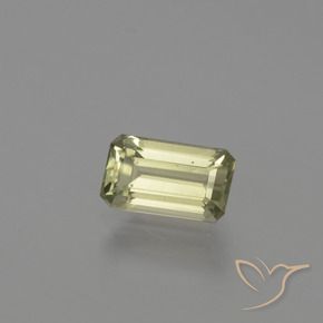 Diásporo con Cambio de Color Verde amarillo natural de 1.05 ct, Corte Octágono / Esmeralda, VVS-VS