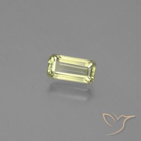 Diásporo con Cambio de Color Amarillo claro natural de 1.24 ct, Corte Octágono / Esmeralda, VVS-VS