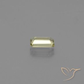 Diásporo con Cambio de Color Amarillo claro natural de 1.07 ct, Corte Octágono / Esmeralda, VS