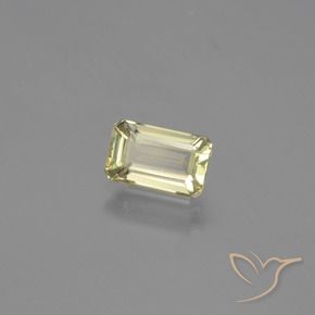 Diásporo con Cambio de Color Amarillo claro natural de 1.37 ct, Corte Octágono / Esmeralda, VVS-VS