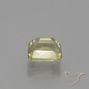 Diásporo con Cambio de Color Amarillo medio natural de 1.21 ct, Corte Octágono / Esmeralda, VS