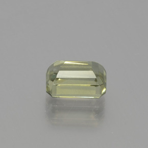 Diásporo con Cambio de Color Amarillo pálido natural de 1.24 ct, corte esmeralda, VS