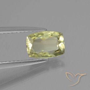 Diásporo con Cambio de Color Amarillo medio natural de 0.93 ct, Forma Cojín, VVS-VS