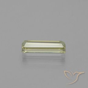 Diásporo con Cambio de Color Amarillo muy claro natural de 1.18 ct, Corte Baguette, VVS