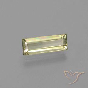 Diásporo con Cambio de Color Amarillo amarronado natural de 1.38 ct, Corte Baguette, VVS-VS