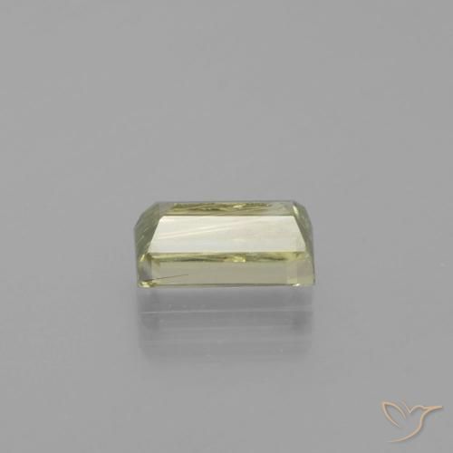 Diásporo con Cambio de Color Amarillo muy claro natural de 1.58 ct, Corte Baguette, VS