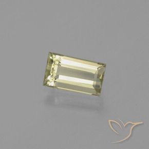 Diásporo con Cambio de Color Amarillo amarronado natural de 1.38 ct, Corte Baguette, VVS