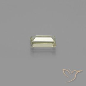 Diásporo con Cambio de Color Amarillo muy claro natural de 1.27 ct, Corte Baguette, VVS