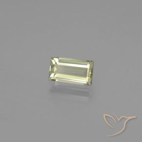 Diasporo con cambio de color amarillo natural de 1,41 ct, baguette, VVS