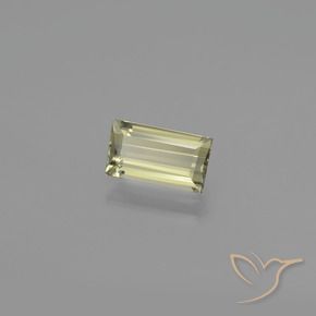 Diásporo con Cambio de Color Amarillo claro natural de 1.39 ct, Corte Baguette, VVS