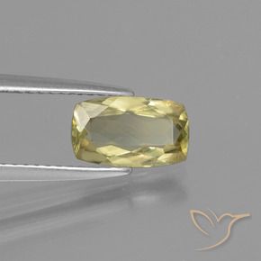 Diásporo con Cambio de Color Amarillo muy claro natural de 1.16 ct, Forma Cojín, VS