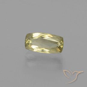 Diasporo con cambio de color amarillo natural de 1,44 ct, corte cojín, VVS-VS