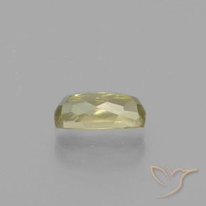 Diasporo con cambio de color amarillo natural de 1,44 ct, corte cojín, VVS-VS