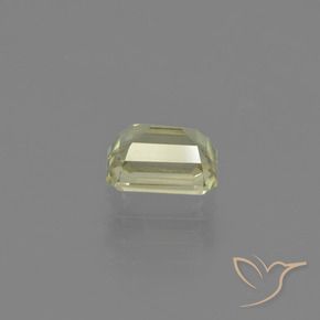 Diásporo con Cambio de Color Verde amarillo natural de 0.91 ct, Corte Octágono / Esmeralda, VVS-VS