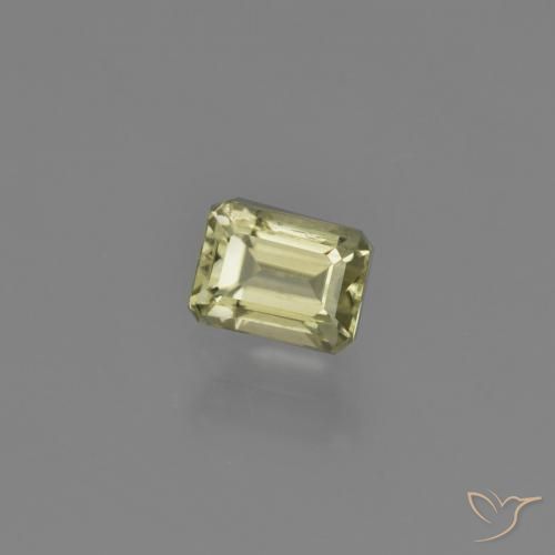 Diásporo con Cambio de Color Amarillo medio natural de 1.04 ct, Corte Octágono / Esmeralda, VS