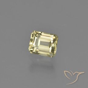 Diásporo con Cambio de Color Amarillo claro natural de 1.01 ct, Corte Octágono / Esmeralda, VVS