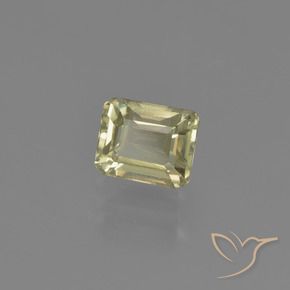Diásporo con Cambio de Color Amarillo claro natural de 1.07 ct, Corte Octágono / Esmeralda, VVS-VS
