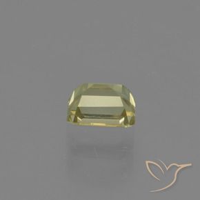 Diásporo con Cambio de Color Amarillo claro natural de 1.07 ct, Corte Octágono / Esmeralda, VVS-VS