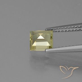 Diásporo con Cambio de Color Amarillo pálido natural de 1.01 ct, Cuadrado, VVS-VS