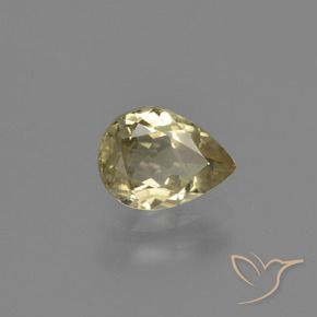 Diásporo con Cambio de Color Amarillo amarronado natural de 1.10 ct, En forma de pera, VS