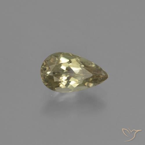 Diásporo con Cambio de Color Amarillo claro natural de 1.35 ct, En forma de pera, VS-SI