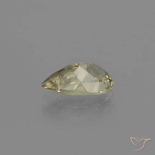 Diásporo con Cambio de Color Amarillo claro natural de 1.35 ct, En forma de pera, VS-SI