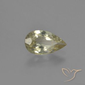 Diásporo con Cambio de Color Amarillo claro natural de 1.37 ct, En forma de pera, VS-SI