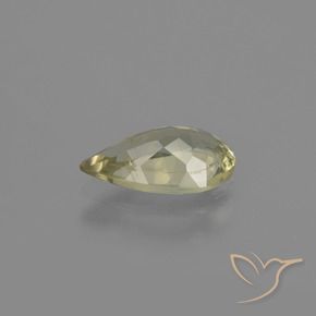 Diásporo con Cambio de Color Amarillo claro natural de 1.37 ct, En forma de pera, VS-SI