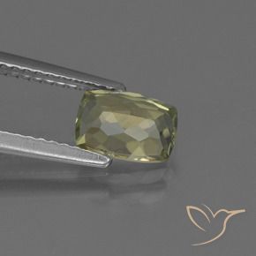 Diásporo con Cambio de Color Amarillo pálido natural de 1.08 ct, Forma Cojín, VS