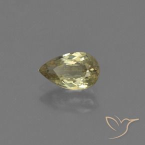 Diásporo con Cambio de Color Amarillo amarronado natural de 0.92 ct, En forma de pera, VS