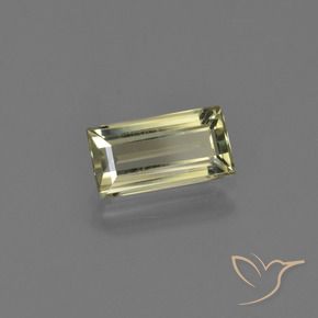 Diásporo con Cambio de Color Amarillo amarronado natural de 1.42 ct, Corte Baguette, VVS