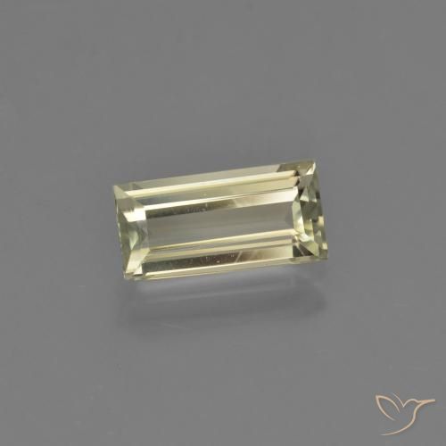 Diásporo con Cambio de Color Amarillo amarronado natural de 1.37 ct, Corte Baguette, VVS-VS