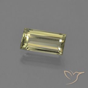Diásporo con Cambio de Color Amarillo amarronado natural de 1.33 ct, Corte Baguette, VVS