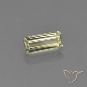 Diásporo con Cambio de Color Amarillo medio natural de 1.18 ct, Corte Baguette, VS
