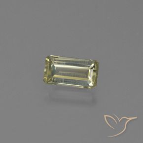 Diásporo con Cambio de Color Amarillo pálido natural de 0.68 ct, Corte Octágono / Esmeralda, VVS-VS
