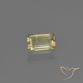Diásporo con Cambio de Color Amarillo cálido natural de 0.68 ct, Corte Octágono / Esmeralda, VS-SI