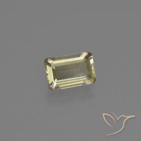 Diásporo con Cambio de Color Amarillo claro natural de 0.62 ct, Corte Octágono / Esmeralda, VVS-VS