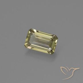 Diásporo con Cambio de Color Amarillo claro natural de 0.71 ct, Corte Octágono / Esmeralda, VS