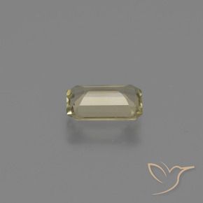 Diásporo con Cambio de Color Amarillo claro natural de 0.71 ct, Corte Octágono / Esmeralda, VS