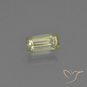 Diásporo con Cambio de Color Verde amarillo natural de 0.72 ct, Corte Octágono / Esmeralda, VS