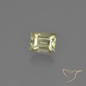 Diásporo con Cambio de Color Amarillo claro natural de 0.75 ct, Corte Octágono / Esmeralda, VS-SI