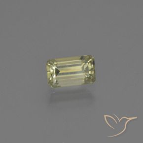 Diásporo con Cambio de Color Amarillo amarronado natural de 0.76 ct, Corte Octágono / Esmeralda, VS-SI