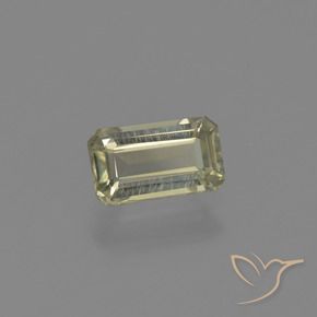 Diásporo con Cambio de Color Amarillo claro natural de 0.83 ct, Corte Octágono / Esmeralda, VVS-VS