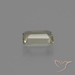 Diasporo con cambio de color amarillo natural de 0,83 ct, corte esmeralda, VVS-VS