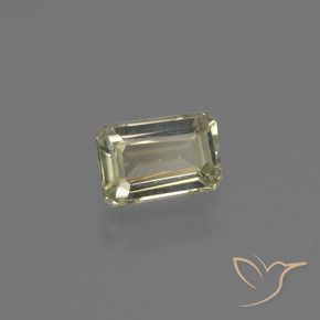 Diásporo con Cambio de Color Amarillo medio natural de 0.82 ct, Corte Octágono / Esmeralda, VVS-VS
